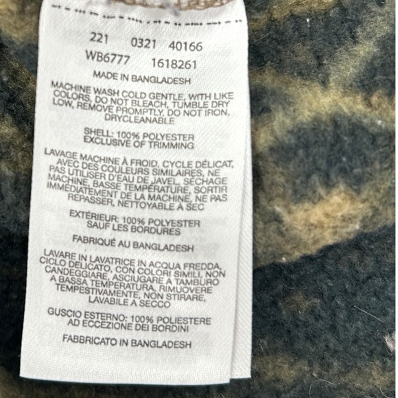 Columbia Camouflage Fleece Jacket XL Full Zip Hunting Outdoor Warm Active - Picture 8 of 9